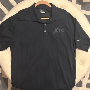Nike Men's Polo Shirt in Black - XTO Energy - XLarge
